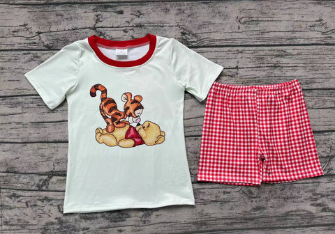 BSSO0939 pre-order 3-6M to 7-8T baby clothes cartoon summer shorts set