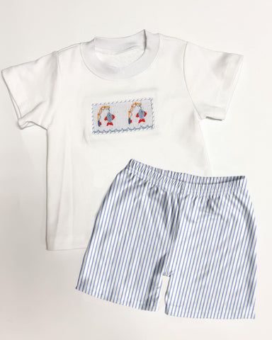 BSSO0982 pre-order 3-6M to 7-8T  baby boy clothes fishing toddler boy  summer outfits-2024.5.14