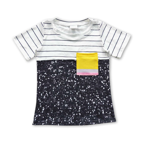 BT0235 toddler boy clothes back to school summer tshirt