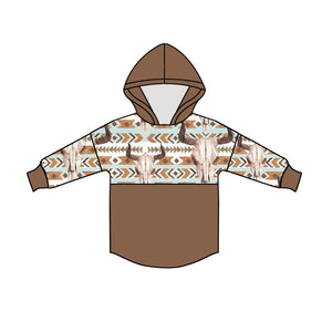 BT0349 pre-order toddler boy clothes hoodies boy cow winter top