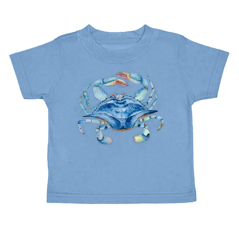 BT0679 pre-order baby boy clothes blue crab boy summer tshirt