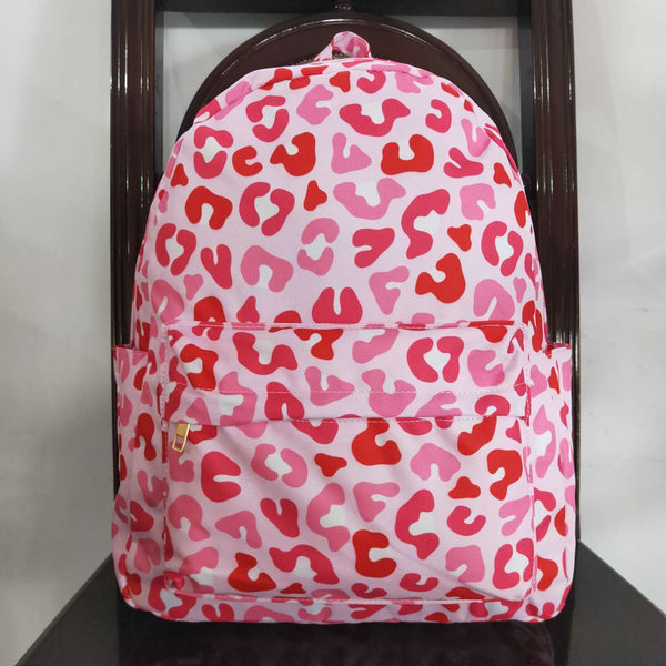 BA0150 toddler backpack pink leopard girl gift back to school preschool bag travel backpack