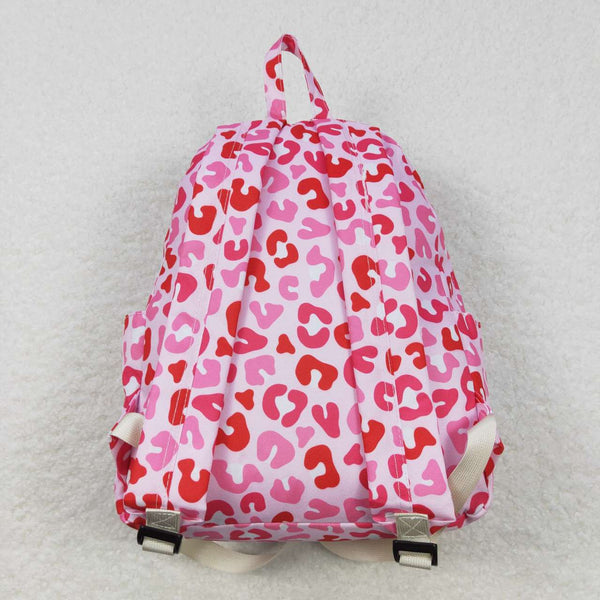 BA0150 toddler backpack pink leopard girl gift back to school preschool bag travel backpack