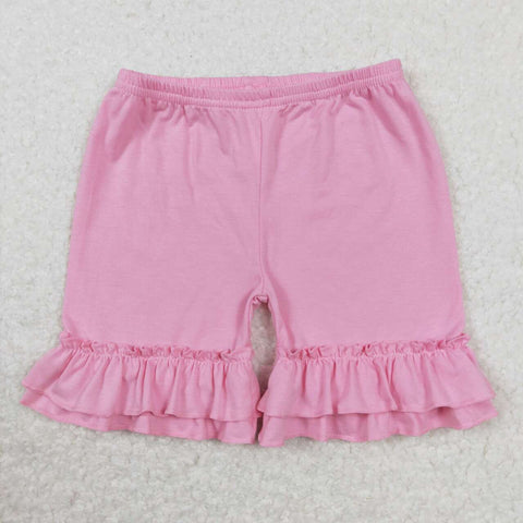 SS0181 toddler clothes purple ruffle girl summer shorts cotton baby summer bottom