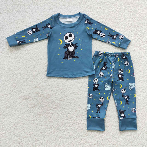 BLP0186 toddler clothes boy halloween pajamas set