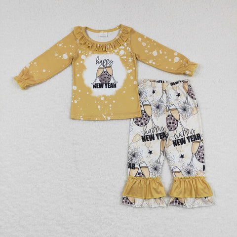 GLP0516 toddler girl clothes happy new year girl winter outfit