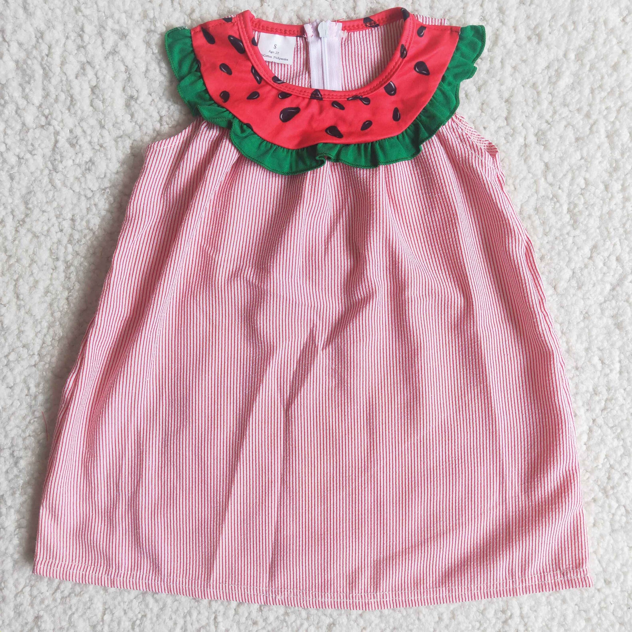 C15-30 kids clothing girl summer watermelon dress-promotion 2024.5.3 $2.99