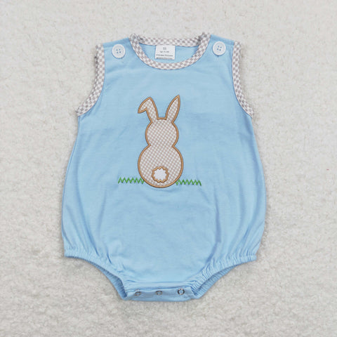 SR0541 baby boy clothes bunny embroidery boy easter bubble