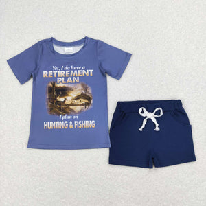 BSSO0478 baby boy clothes boy summer outfit toddler summer shorts set
