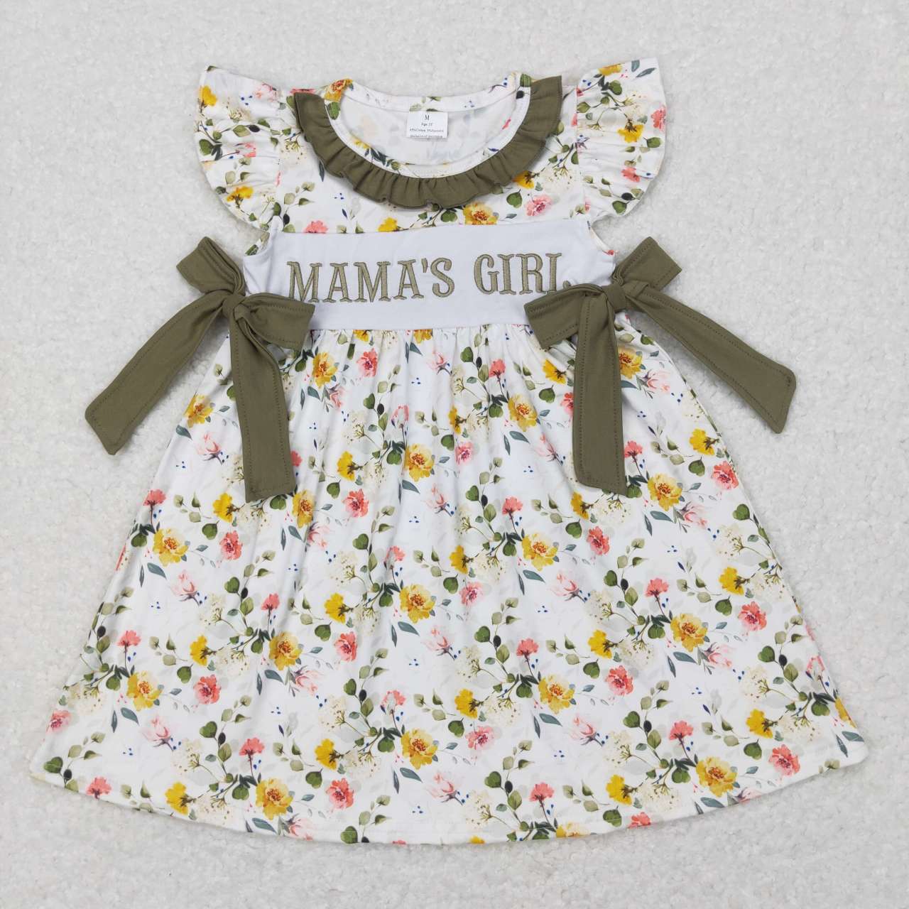 GSD0507 toddler girl dresses mama's girl embroidery dress mother's day dress 1