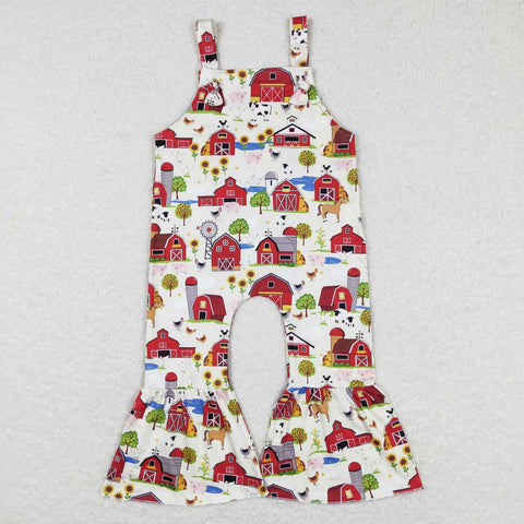 SR0512 baby girl clothes toddler farm clothes summer farm jumpsuit