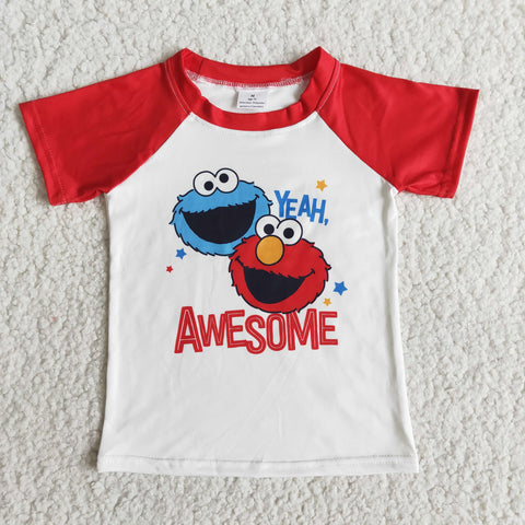 E11-5 baby boy clothes cartoon short sleeve tshirt top-promotion 2024.3.16 $2.99