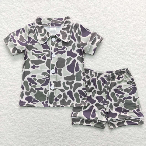 BSSO0332 baby boy clothes camouflage boy summer outfit