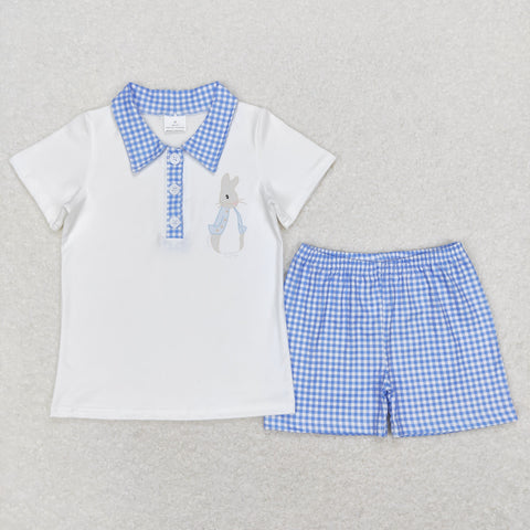 BSSO0415 baby boy clothes bunny easter summer outfits