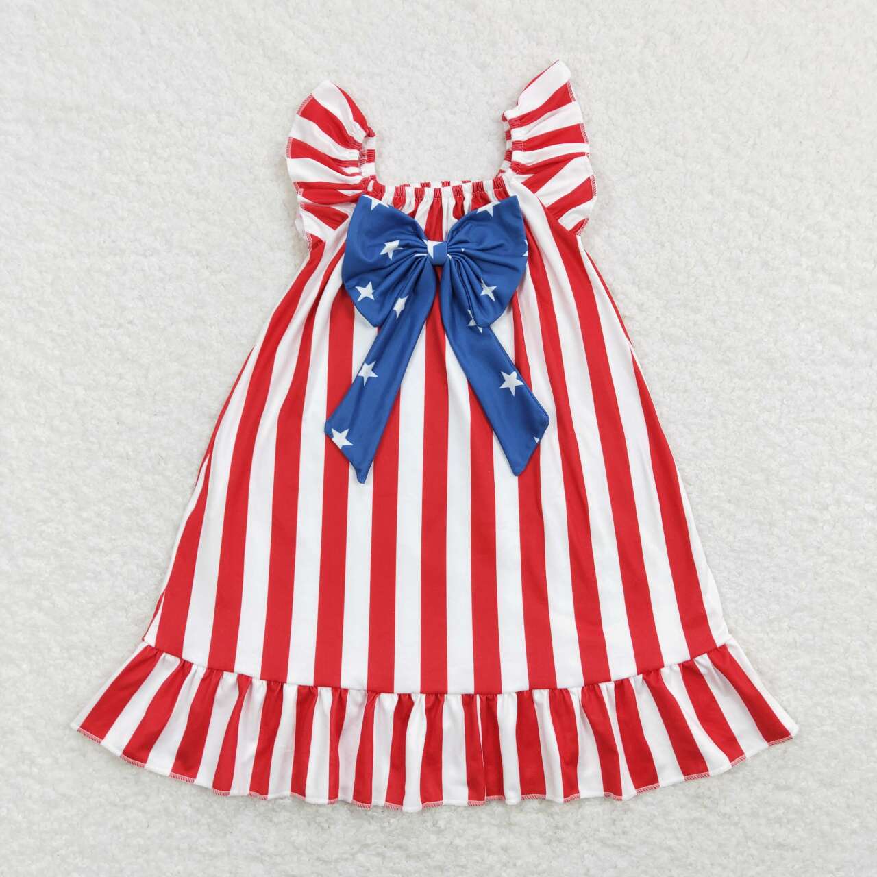 GSD0675 baby girl clothes 4th of July patriotic dress girl summer dress