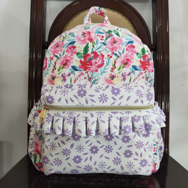 BA0101 toddler backpack flower floral girl gift back to school preschool bag travel bag 1