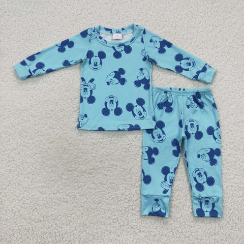 BLP0233 toddler boy clothes cartoon boy winter pajamas set
