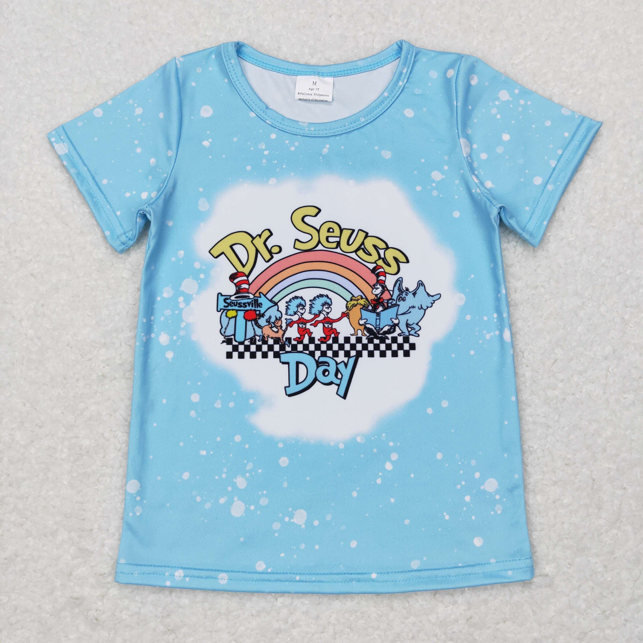 GT0365 toddler clothes dr.seuss tshirt baby summer tshirt