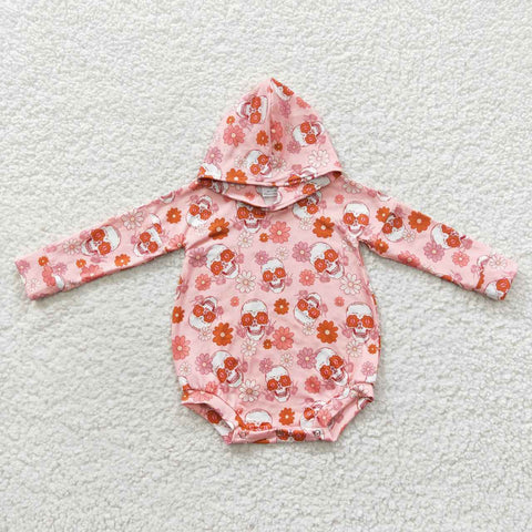 LR0269 baby girl clothes halloween hoodies romper bubble