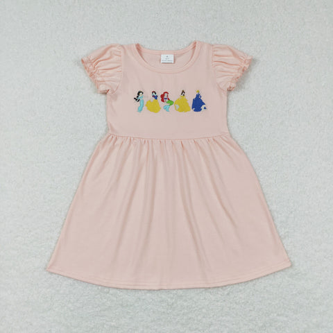 GSD0510 baby girl clothes princess embroidery girl summer dress
