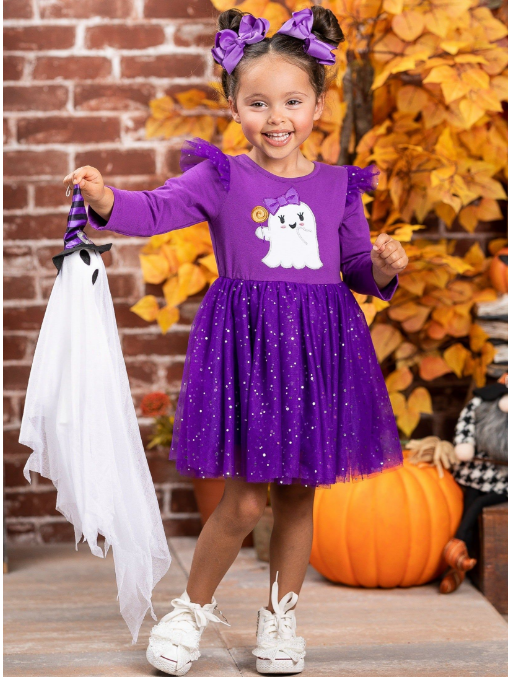 GLD0314 baby girl clothes ghost girl halloween dress