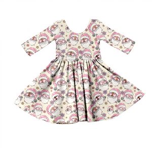 GLD0378 pre-order baby girl clothes girl christmas dress