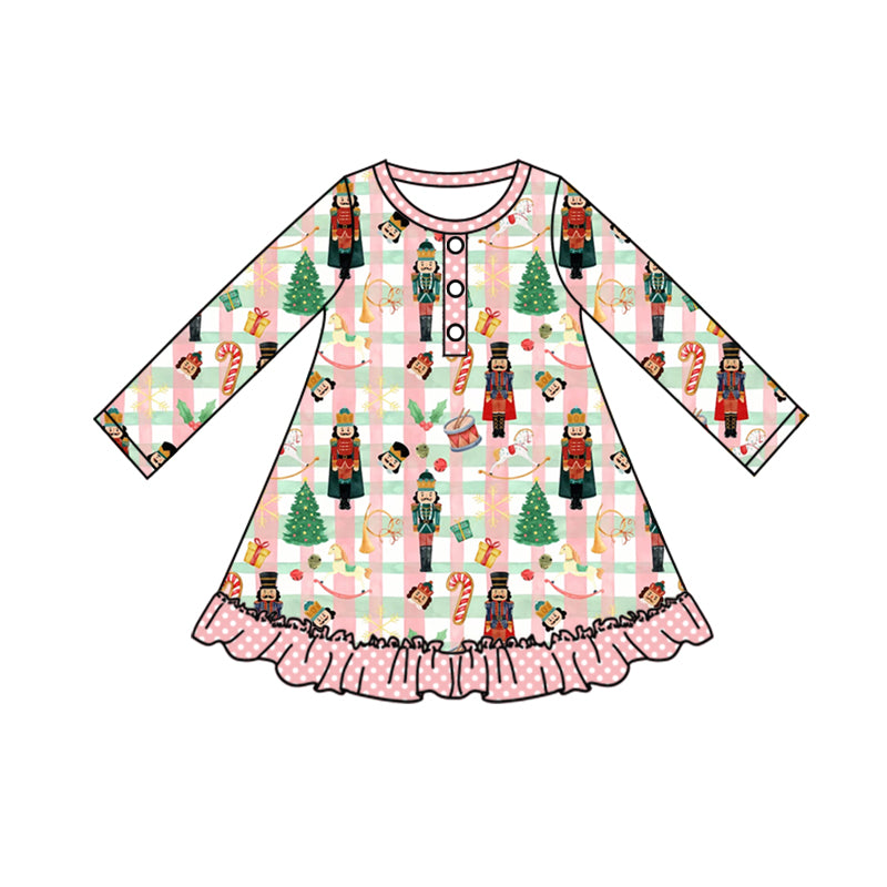 GLD0421 pre-order baby girl clothes cartoon girl christmas dresses