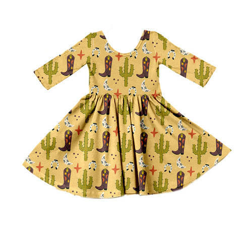 GLD0449 pre-order toddler girl dresses girl winter dress