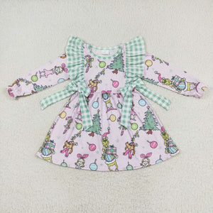 GLD0519 pre-order toddler girl clothes cartoon  baby girl christmas  dress-2024.5.27