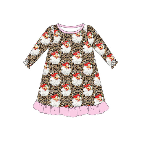 GLD0521 pre-order  toddler girl clothes santa claus girl christmas dress 2024.5.30