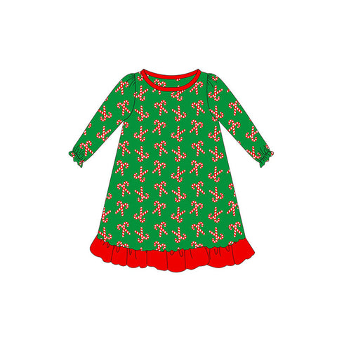 GLD0605 pre-order  toddler girl clothes crutch girl christmas winter dress-2024.7.8