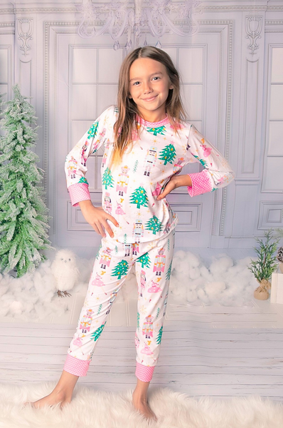 GLP0558 toddler girl clothes girl winter pajamas set 1