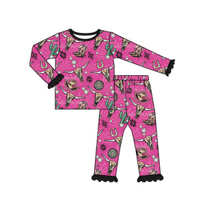 GLP0716 pre-order toddler girl clothes girl winter pajamas set