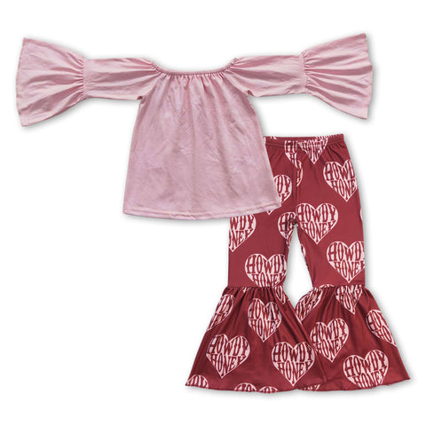 GLP0942 toddler girl clothes girl valentines day outfit