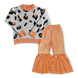 GLP0943 toddler girl clothes girl halloween outfit girl fall clothing set