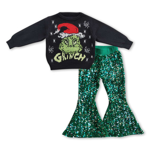 GLP0944 toddler girl clothes girl christmas outfit