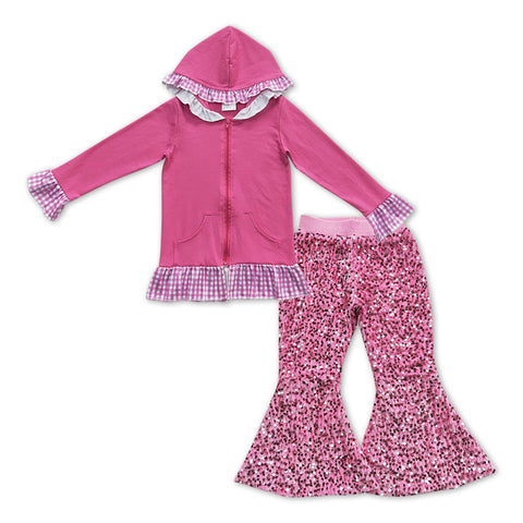 GLP1052 RTS toddler girl clothes girl winter outfit baby girl valentines day outfit