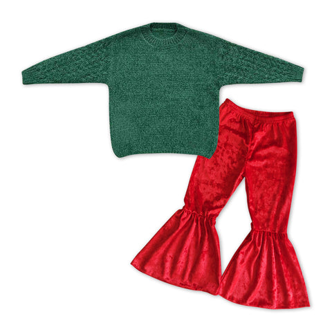 GLP1058 RTS toddler girl clothes girl christmas outfit