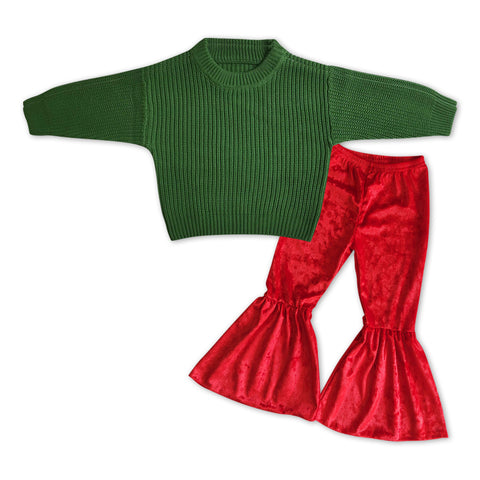 GLP1063  RTS toddler girl clothes girl christmas outfit