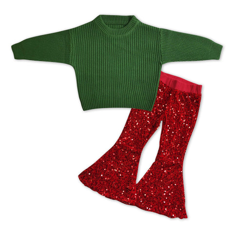 GLP1064 RTS toddler girl clothes girl christmas outfit