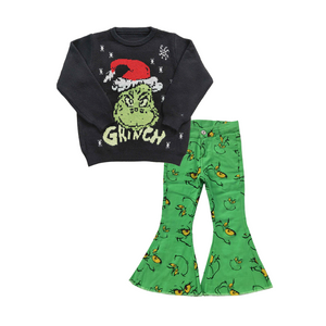 GLP1069 RTS toddler girl clothes girl christmas outfit