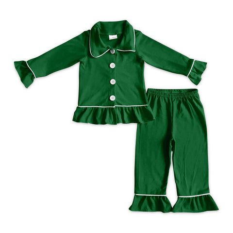 GLP1208 pre-order  toddler girl clothes girl christmas winter pajamas set 2024.6.4