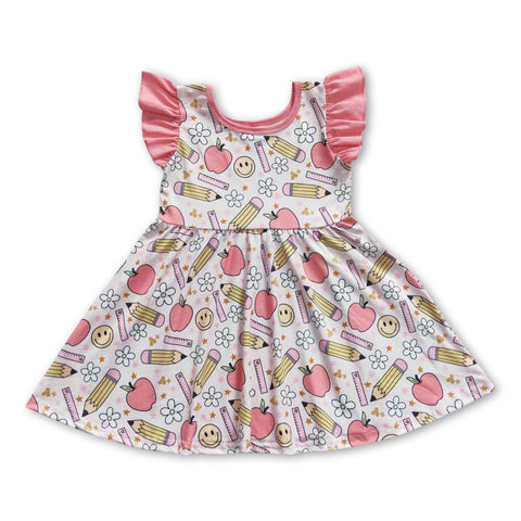 GSD0406 baby girl clothes back to school dress