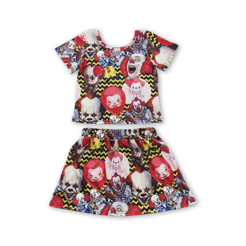 GSD0425 toddler girl clothes girl summer skirt set