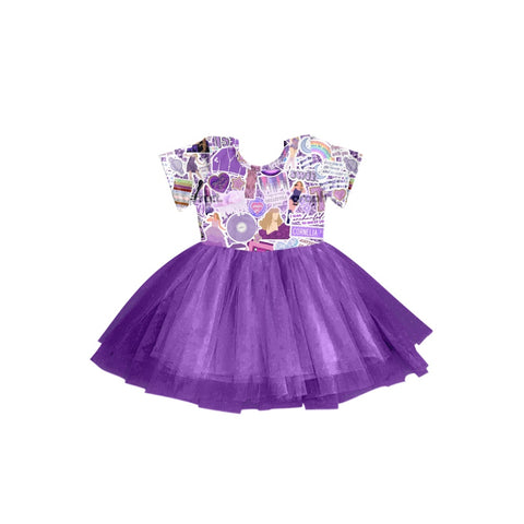 GSD0982 pre-order baby girl clothes tulle party girl summer dress