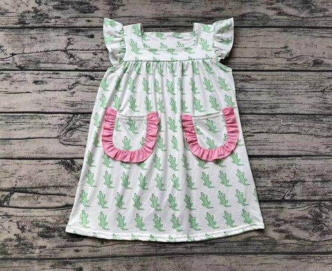 GSD1050 pre-order toddler clothes alligator baby girl summer dress