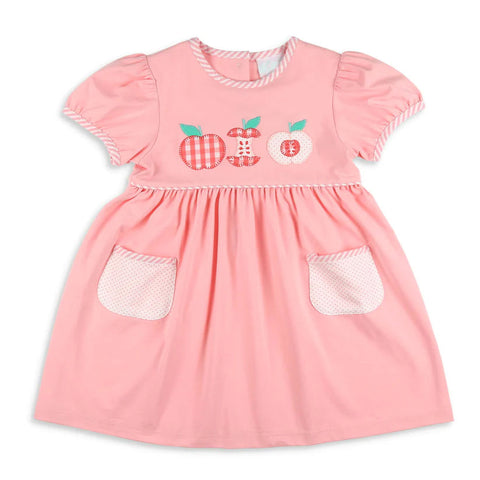GSD1223 pre-order baby girl clothes apple toddler girl summer dress