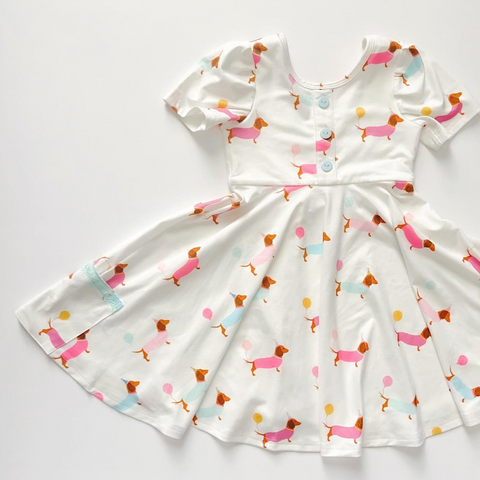 2024.5.2  GSD1303 pre-order baby girl clothes happy birthday dog  toddler girl summer dress