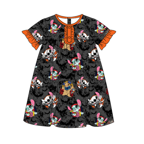 GSD1314 pre-order baby girl clothes cartoon toddler girl  halloween dress-2024.5.15