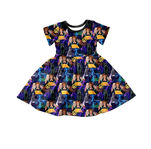 GSD1321 pre-order baby girl clothes hocus pocus toddler girl summer dress-2024.5.22
